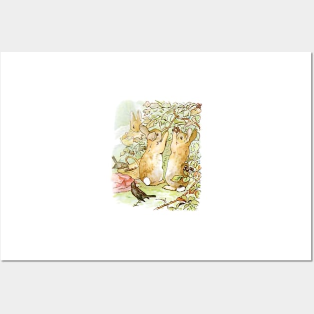 Beatrix Potter - Picking fruit Wall Art by QualitySolution